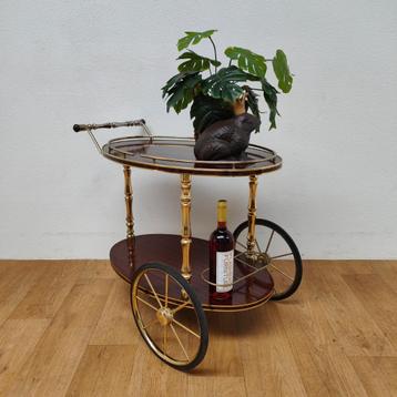 Vintage barcart drankenkar trolley butlerwagen bijzettafel 3 beschikbaar voor biedingen