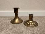 2 goud kleurige kaarsenhouders, Ophalen of Verzenden