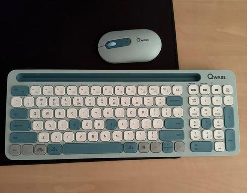 Qware Florence Wireless toetsenbord en muis, Computers en Software, Toetsenborden, Nieuw, Multimediatoetsen, Ophalen