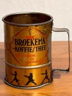 Oud Broekema dubbelzijdig blikken koffie/thee maatbeker, Ophalen of Verzenden