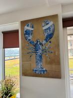 Kunstkartel lobster royal blue 80*120 plexiglas, Ophalen