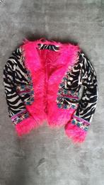 Carnavaljasje met hoed maat s zebraprint met rose, Carnaval, Ophalen of Verzenden, Kleding, Maat 36 (S)