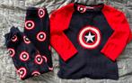 Warme dikke fleece pyjama mt 128 Marvel winter, Kinderen en Baby's, Kinderkleding | Maat 128, Marvel, Jongen of Meisje, Ophalen of Verzenden