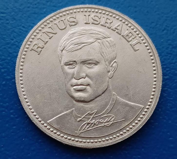 Penning - Rinus Israël Feyenoord - Shell 1970, Postzegels en Munten, Penningen en Medailles, Overige materialen, Verzenden