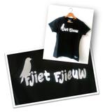 BadAss Fashion zwart Fjiet Fjieuw T-shirt, maat M, Maat 38/40 (M), Zwart, Ophalen of Verzenden, Korte mouw