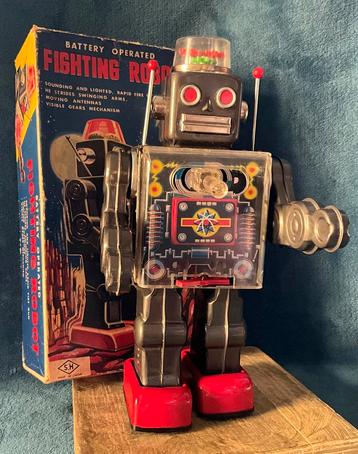 Antieke fighting robot van Horikawa in doos werkt goed beschikbaar voor biedingen