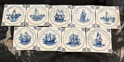 Delfts Blauwe tegeltjes, Doe-het-zelf en Verbouw, Tegels, Gebruikt, Wandtegels, Keramiek, Minder dan 20 cm, Minder dan 20 cm, Minder dan 5 m²