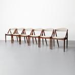 Vintage Deense (Kai Kristiansen) eetkamerstoelen, set van 6, Ophalen, Hout, Gebruikt, Overige kleuren