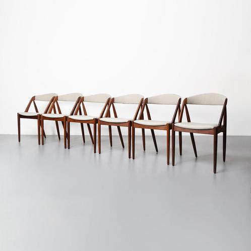 Vintage Deense (Kai Kristiansen) eetkamerstoelen, set van 6, Huis en Inrichting, Stoelen, Gebruikt, Vijf, Zes of meer stoelen