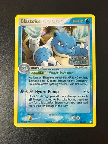 Blastoise Reverse Holo Crystal Guardians 14/100 beschikbaar voor biedingen