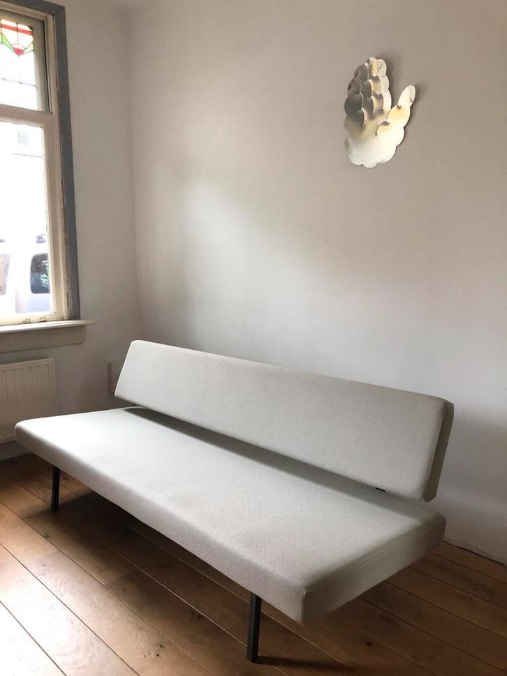 Vintage design bank Martin Visser met nieuwe de Ploeg stof, Huis en Inrichting, Banken | Bankstellen, Zo goed als nieuw, Driepersoons