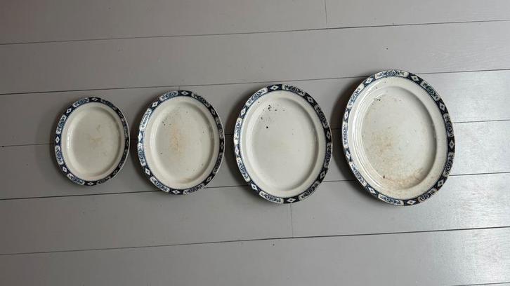 4x Burleigh Ware “Adelaide” schalen – Engeland, ca. 1920, Antiek en Kunst, Antiek | Schalen, Ophalen