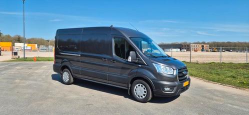 Ford Transit GB 330 L3h2 Tdci 170pk FWD 2020 Grijs, Auto's, Bestelauto's, ABS, Achteruitrijcamera, Airconditioning, Android Auto