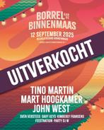 4 tickets voor Borrel aan de Binnenmaas 12 September 2025, Tickets en Kaartjes, Drie personen of meer