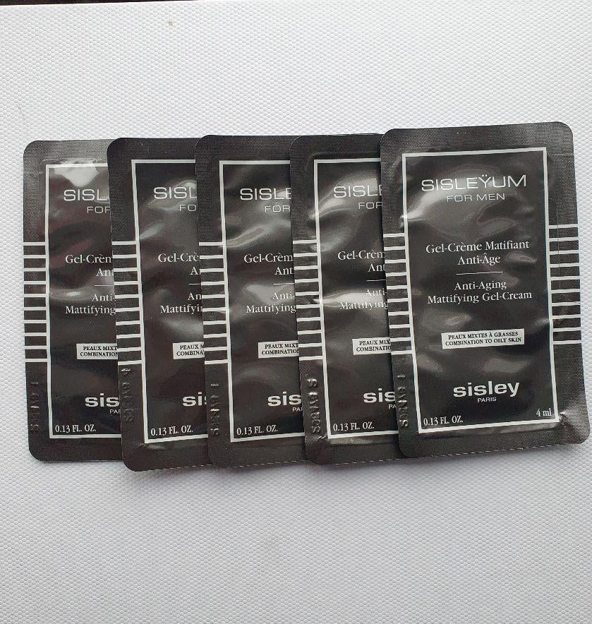 Sisley 5 nieuwe samples Sisleyum mattifying gel cream, Verzenden, Nieuw, Gehele gezicht, Verzorging