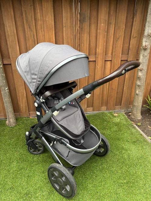 Joolz Geo 2 grijs, Kinderen en Baby's, Kinderwagens en Combinaties, Gebruikt, Combiwagen, Overige merken, Met reiswieg, Verstelbare duwstang