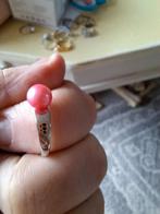 Parel ring verstelbaar echt zilver, Sieraden, Tassen en Uiterlijk, Ringen, Ophalen of Verzenden, Zo goed als nieuw, 17 tot 18
