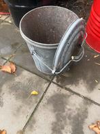 Metalen vuilnisbak vuilnisemmer met Deksel - Vintage, Huis en Inrichting, Emmers, Ophalen, Gebruikt, ., .
