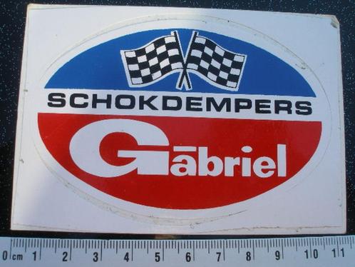 sticker Gabriel schokdempers logo ovaal schokbrekers racing, Verzamelen, Stickers, Zo goed als nieuw, Merk, Verzenden