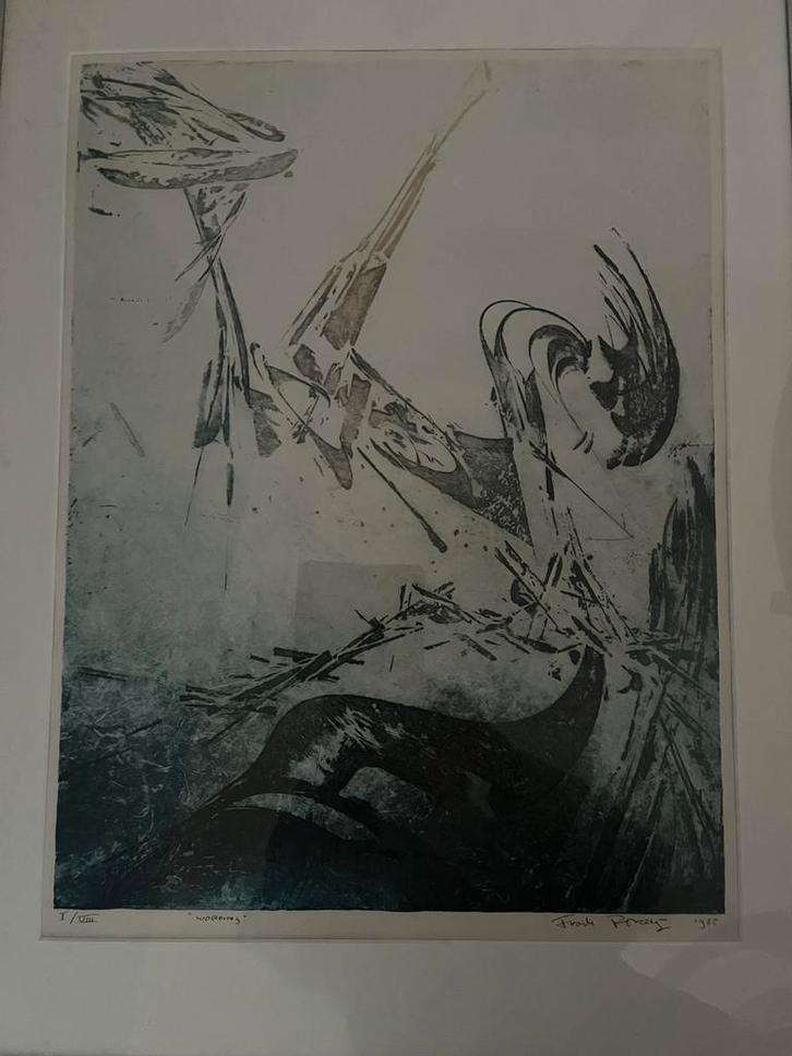 FRANK PORCELIJN. —  WORDING/ VLUCHT/ ONTSNAPPING& YDILLE., Antiek en Kunst, Kunst | Etsen en Gravures, Ophalen of Verzenden