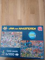 Jan Haasteren 2x1000 legpuzzel, rollerdisco, speelgoedwinkel, Hobby en Vrije tijd, Denksport en Puzzels, Gebruikt, Ophalen