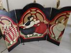 Botero style tuschinsky colors houten drieluik dikke dames., Antiek en Kunst, Ophalen