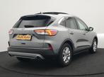 Ford Kuga 2.5 Titanium X Plug in Hybrid 225pk Dealer O.H PHE, Auto's, Ford, Gebruikt, Zwart, 4 cilinders, Leder en Stof