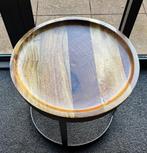 Casa Vivante Harvey Bijzettafel rond, Huis en Inrichting, Tafels | Bijzettafels, Ophalen, Minder dan 45 cm, Minder dan 55 cm, Gebruikt