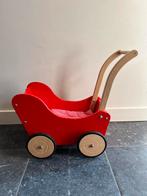 Houten poppenwagen met bijbehorend dekentje, Ophalen, Gebruikt