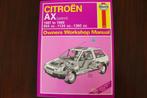 Citroën AX 1987 - 1989 benzine modellen workshop manual, Auto diversen, Handleidingen en Instructieboekjes, Ophalen of Verzenden