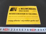 sticker venlo blerick van nieuwenborg natuursteen tegels, Ophalen, Zo goed als nieuw, Bedrijf of Vereniging