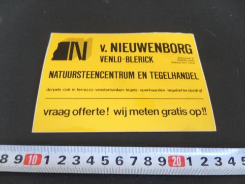 sticker venlo blerick van nieuwenborg natuursteen tegels, Verzamelen, Stickers, Zo goed als nieuw, Bedrijf of Vereniging, Ophalen
