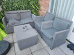 Tuin Lounge set 1x 2zits 2x 1zits kussens tafel compleet, Tuin en Terras, 4 zitplaatsen, Kunststof, Gebruikt, Ophalen of Verzenden