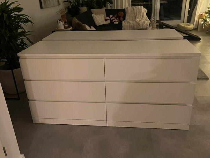 Ikea Malm Ladekast - Zes Lades, Huis en Inrichting, Kasten | Kledingkasten, Gebruikt, Minder dan 100 cm, 50 tot 100 cm, 25 tot 50 cm