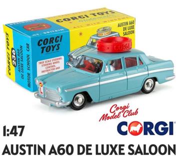 CORGI | AUSTIN A60 DE LUXE SALOON - MOTOR SCHOOL CAR | 1:47 beschikbaar voor biedingen