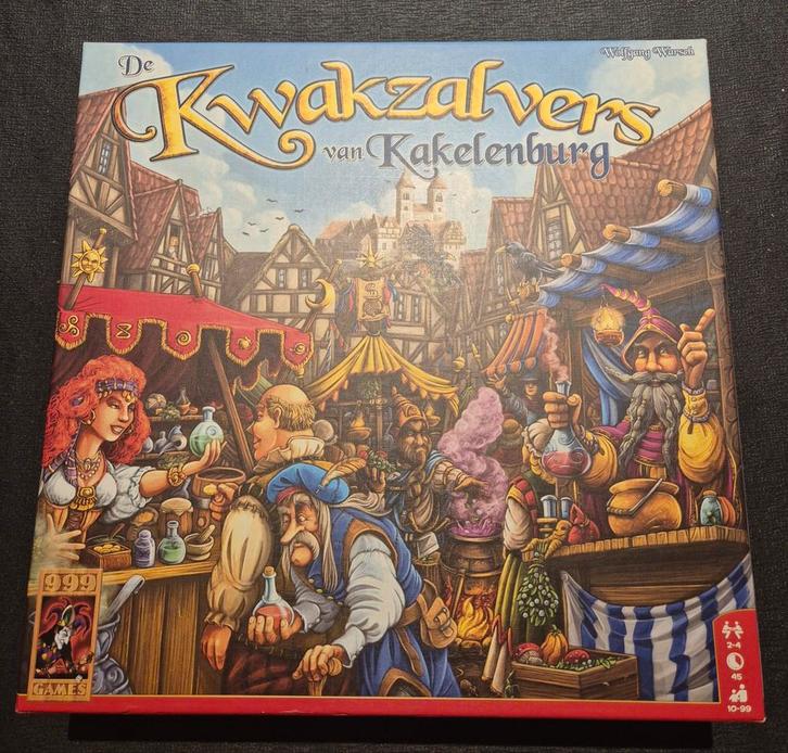 De Kwakzalvers van Kakelenburg - Nieuw in verpakking!, Hobby en Vrije tijd, Gezelschapsspellen | Bordspellen, Nieuw, Een of twee spelers