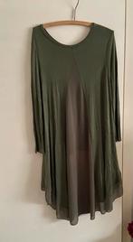 Shirt met lange mouw, doorzichtig detail, maat 44, Ophalen of Verzenden, Zo goed als nieuw, Maat 42/44 (L), Groen