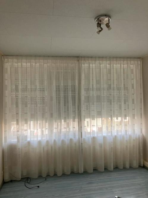 2 Inbetween Gordijnen - ecru - totaal 3 meter, Huis en Inrichting, Stoffering | Gordijnen en Lamellen, Zo goed als nieuw, 200 cm of meer