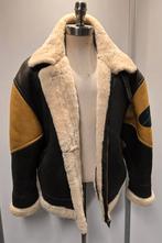 Sisley pilotenjas lammy coat - heren maat L - lamsleer, Ophalen of Verzenden, Zo goed als nieuw, Maat 52/54 (L), Bruin