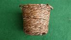 1 rond gevlochten mandje voor bloemstuk of plantjes, Ophalen of Verzenden, Zo goed als nieuw, Materiaal