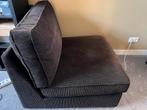 Zwarte ribstof loveseat / bankje  - IKEA KIVIK, Ophalen, Gebruikt, 100 tot 125 cm, 75 tot 100 cm