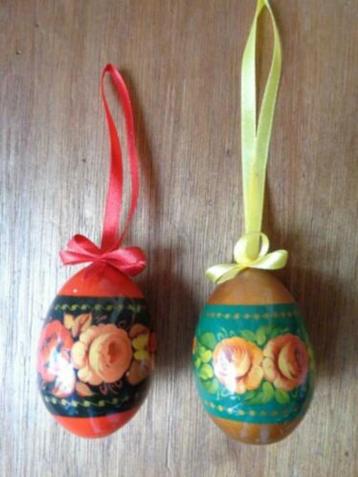 Russische handgeschilderde eieren Pasen