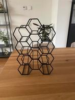 Leuk zwart wijnrekje, Ophalen of Verzenden, Zo goed als nieuw, Metaal, Minder dan 50 cm