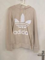 Dames Adidas Adicolor Trefoil hoodie trui sweater vest S, Adidas, Beige, Ophalen of Verzenden, Maat 36 (S)
