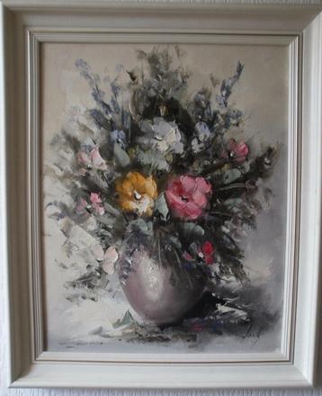 Olieverf schilderij schilder jonk. beschikbaar voor biedingen