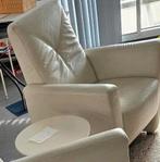 *SALE*    ** 1 mooie stevige leren fauteuil **, Gebruikt, Ophalen