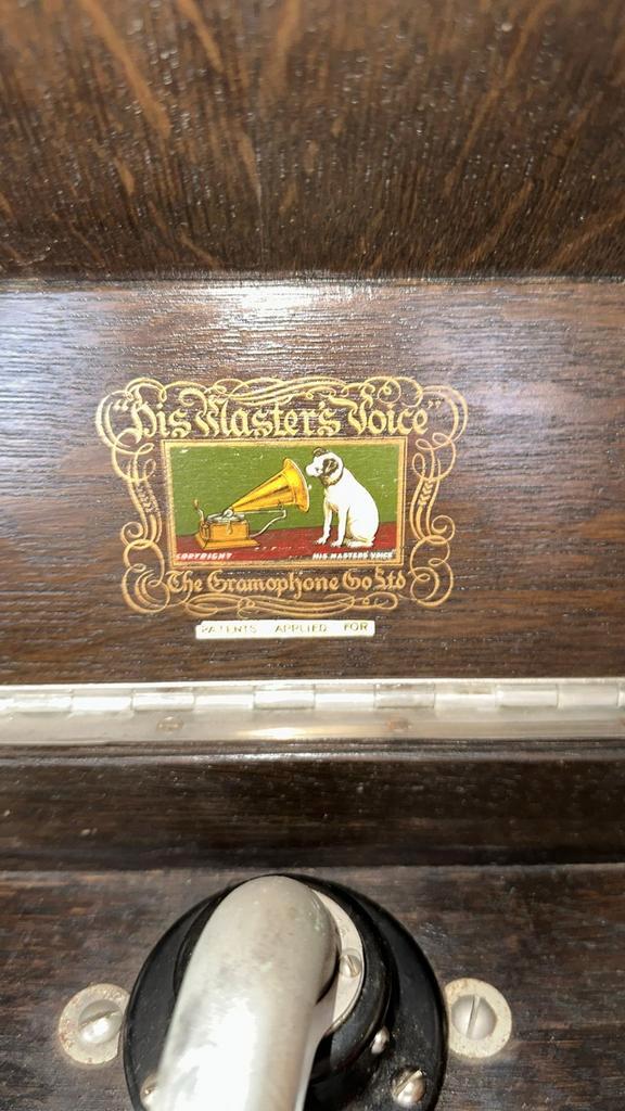 Antieke Grammofoon His Master's Voice, Antiek en Kunst, Antiek | Tv's en Audio, Ophalen