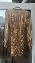 Pailletten jurk goud drol du copine 36/38, Kleding | Dames, Jurken, Ophalen of Verzenden