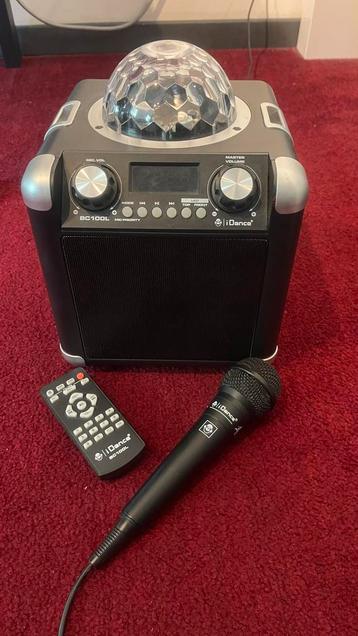 I Dance BC100-L Karaoke Set met Disco Licht beschikbaar voor biedingen