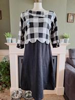 Margot MWM zwart wit geruiten jurk XXL 44 | Gratis Verzenden, Kleding | Dames, Verzenden, Zwart, Maat 42/44 (L), Zo goed als nieuw